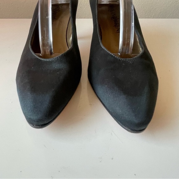 YSL black Satin Pumps size 7.5 - Picture 12 of 13